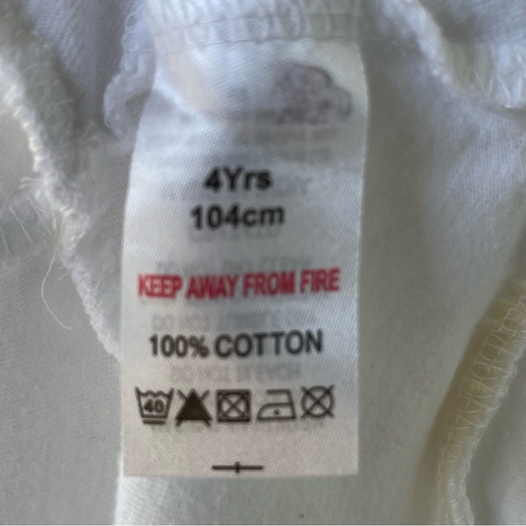 •Minoti• Girls Knit Ruffle Skirt in White - Size 4 - Picture 5 of 7